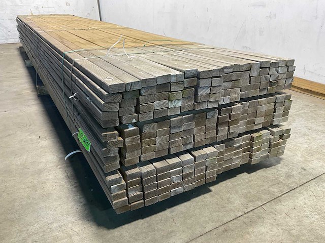 Vuren achterhout geïmpregneerd 450x5,5x2,8 cm (150x) - afbeelding 3 van  5