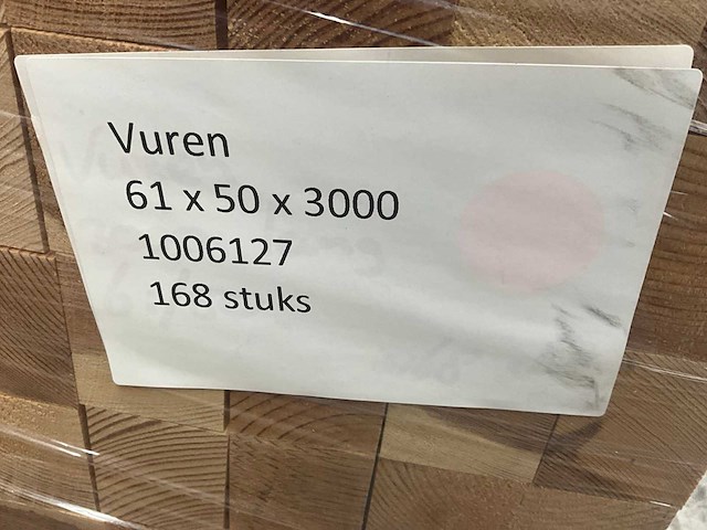 Vuren balk (168x) - afbeelding 6 van  6