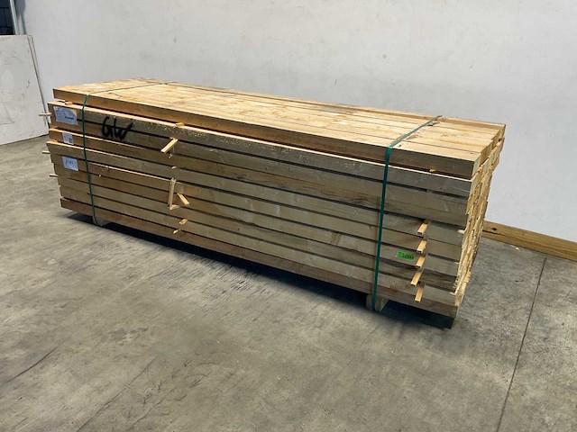 Vuren balk 300x14.3x7.6 cm (30x) - afbeelding 1 van  4