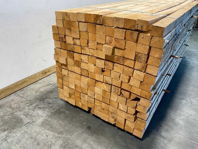 Vuren balk 300x9.6x7.6 cm (40x) - afbeelding 4 van  6