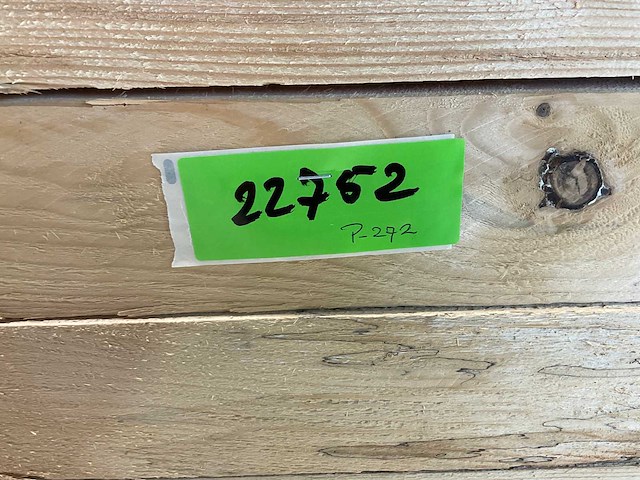 Vuren balk 300x9x6,6 cm (55x) - afbeelding 6 van  6