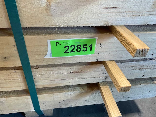 Vuren balk 300x9x6.6 cm (63x) - afbeelding 7 van  7