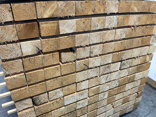 Vuren balk 300x9x6.6 cm (63x) - afbeelding 5 van  6