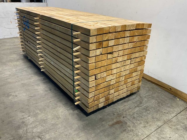 Vuren balk 300x9x6.6 cm (63x) - afbeelding 2 van  4