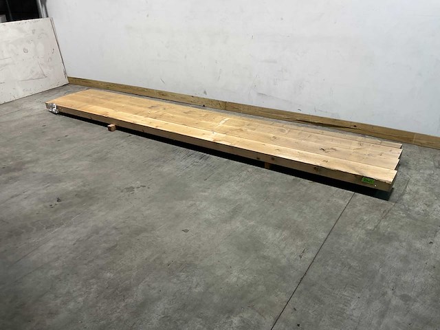Vuren balk 380-480cm diverse breedtes 4-delig - afbeelding 1 van  5