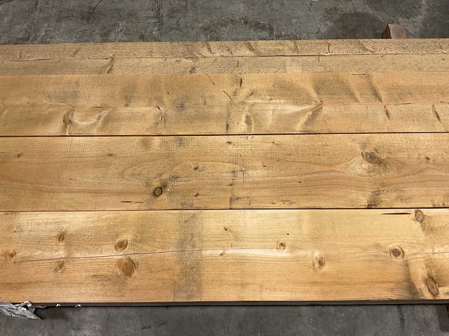 Vuren balk 380-480cm diverse breedtes 4-delig - afbeelding 3 van  5