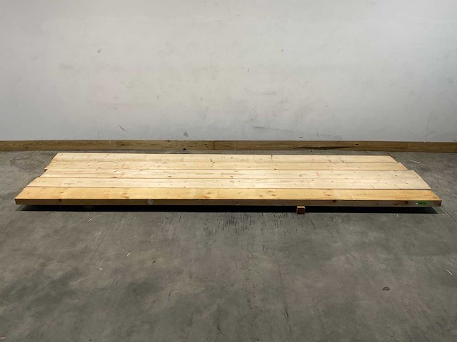 Vuren balk 390x22x7 cm (4x) - afbeelding 1 van  6