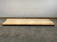 Vuren balk 390x22x7 cm (4x) - afbeelding 1 van  6