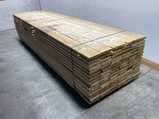 Vuren balk 400x19,8x3,8 cm (47x) - afbeelding 1 van  7