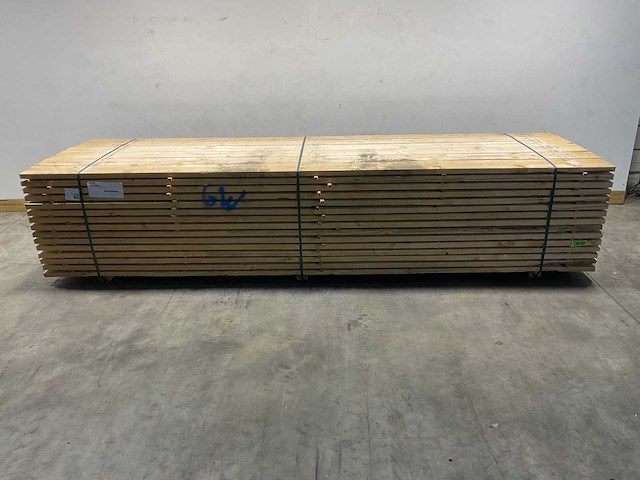 Vuren balk 400x19,8x3,8 cm (47x) - afbeelding 2 van  7