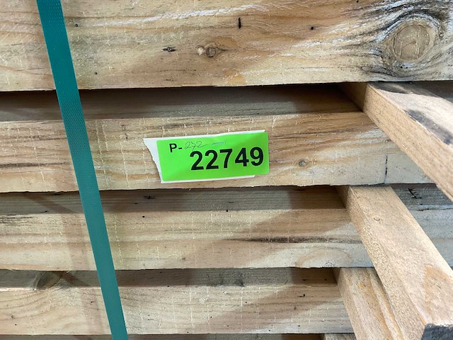 Vuren balk 400x25,5x6,6 cm (15x) - afbeelding 7 van  7