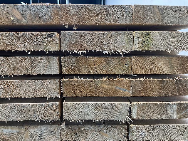 Vuren balk 400x25,5x6,6 cm (15x) - afbeelding 4 van  5
