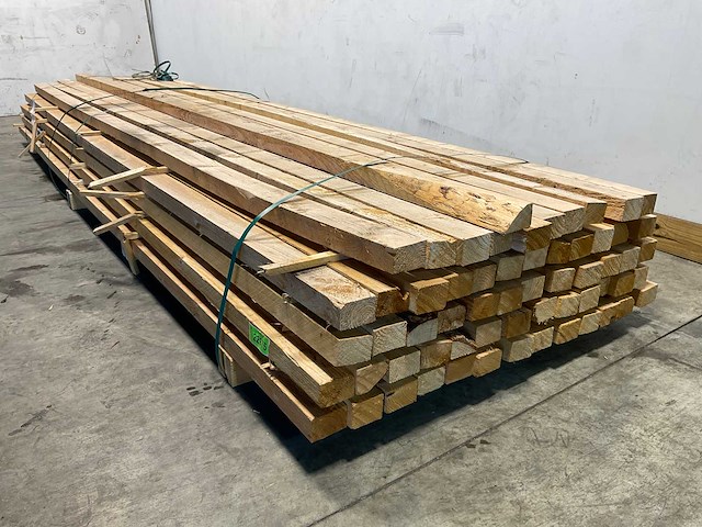 Vuren balk 400x7,8x5,2 cm (45x) - afbeelding 5 van  7