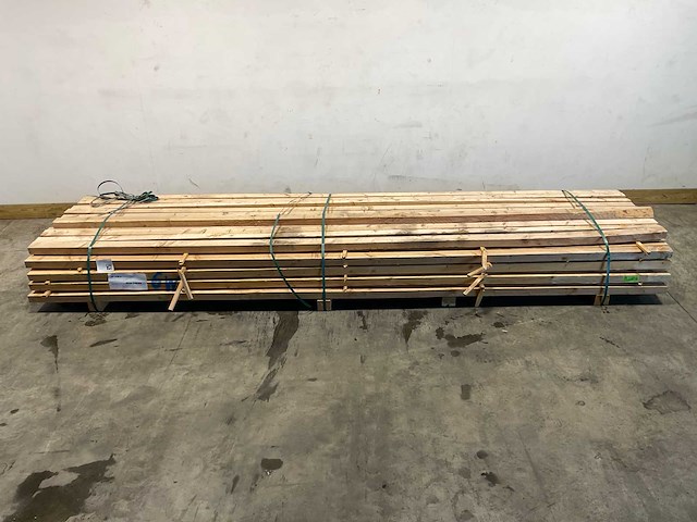 Vuren balk 400x7,8x5,2 cm (45x) - afbeelding 2 van  3