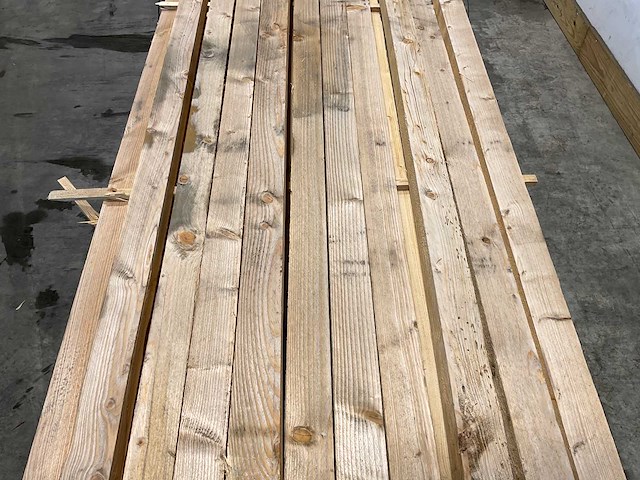 Vuren balk 400x7,8x5,2 cm (45x) - afbeelding 3 van  6