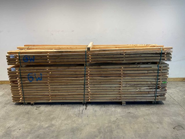 Vuren balk 400x9,5x5,5 cm (168x) - afbeelding 2 van  7