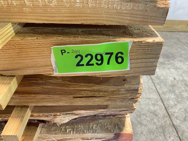 Vuren balk 400x9,5x5,5 cm (168x) - afbeelding 6 van  7