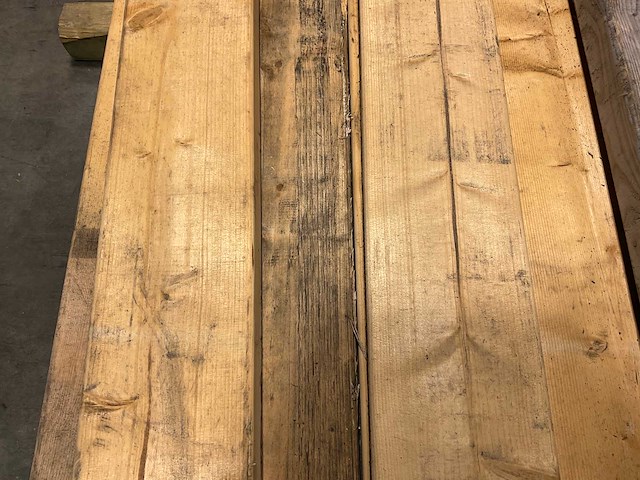 Vuren balk 420x15x6 cm (12x) - afbeelding 3 van  6