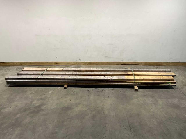 Vuren balk 420x15x6 cm (12x) - afbeelding 1 van  6