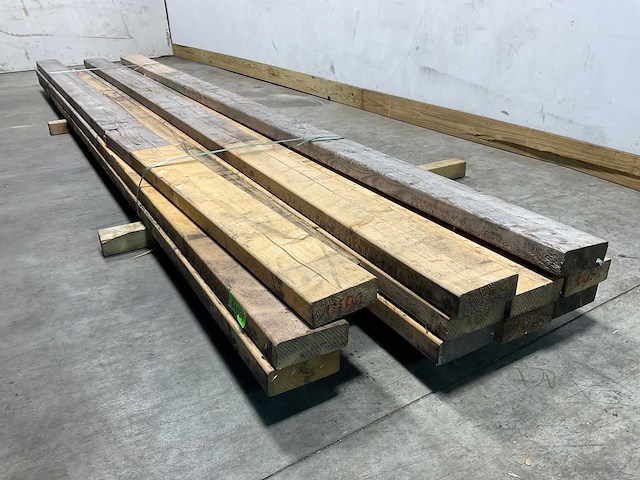 Vuren balk 420x15x6 cm (12x) - afbeelding 3 van  3