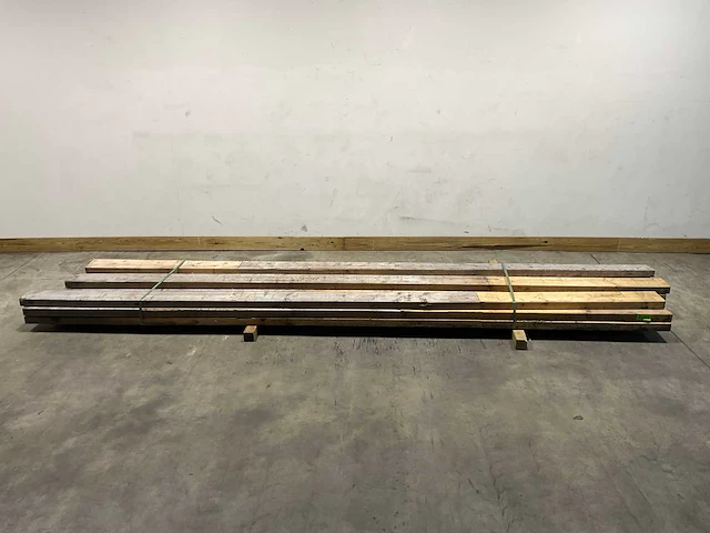 Vuren balk 420x15x6 cm (12x) - afbeelding 1 van  6