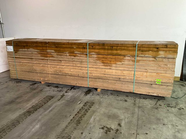 Vuren balk 450x12,5x6,3 cm (30x) - afbeelding 1 van  5