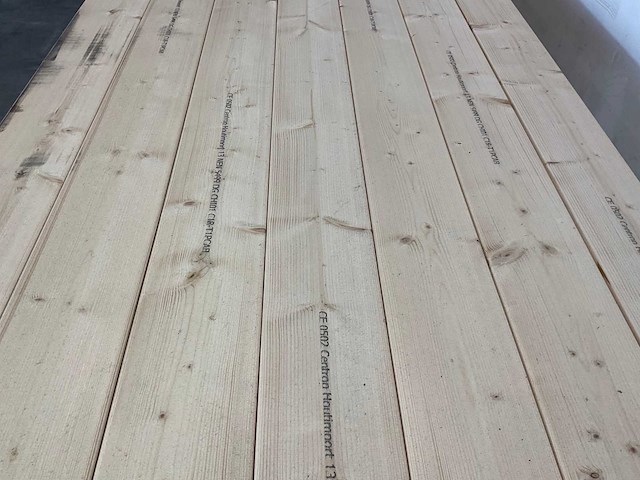 Vuren balk 450x14,5x4,5 cm (10x) - afbeelding 3 van  6