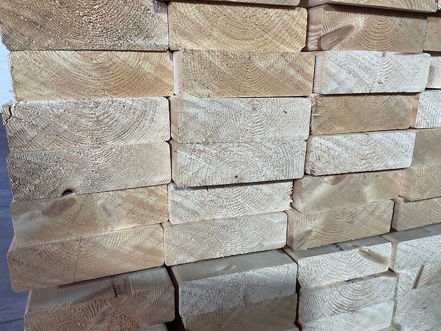 Vuren balk 450x14,5x4,5 cm (10x) - afbeelding 5 van  6
