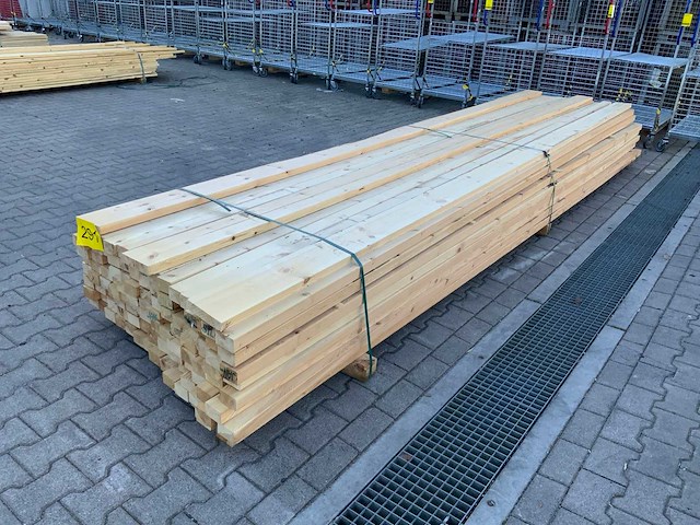 Vuren balk 4800x75x45mm (114x) - afbeelding 2 van  4