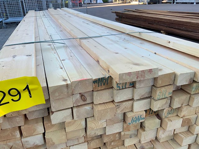 Vuren balk 4800x75x45mm (114x) - afbeelding 4 van  4