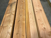 Vuren balk 480x26,5x7,5 cm (9x) - afbeelding 2 van  5