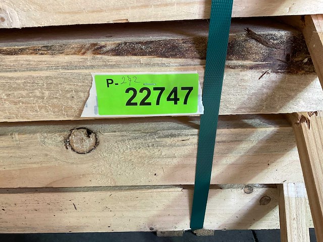 Vuren balk 500x13,2x6,6 cm (25x) - afbeelding 4 van  4