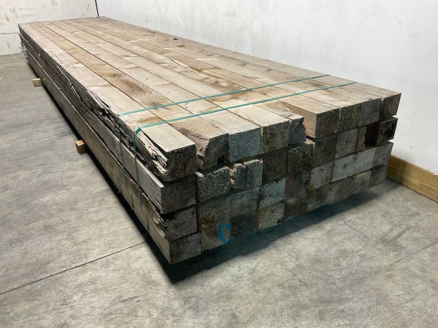 Vuren balk 500x13x10,5 cm (25x) - afbeelding 1 van  5