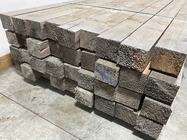 Vuren balk 500x13x10,5 cm (25x) - afbeelding 2 van  3