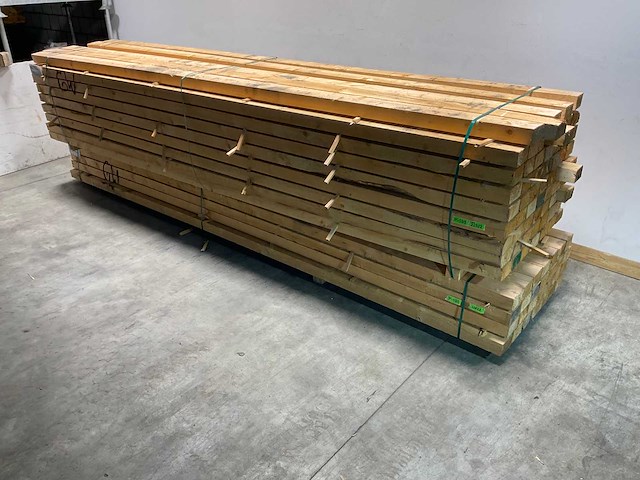 Vuren balk 500x15x8,5 cm (89x) - afbeelding 1 van  3