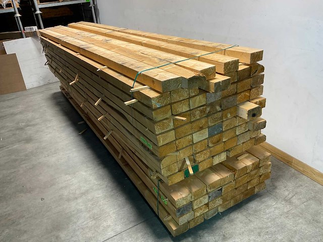 Vuren balk 500x15x8,5 cm (89x) - afbeelding 2 van  3