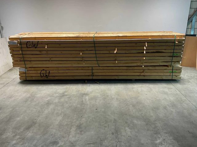 Vuren balk 500x15x8,5 cm (89x) - afbeelding 2 van  6