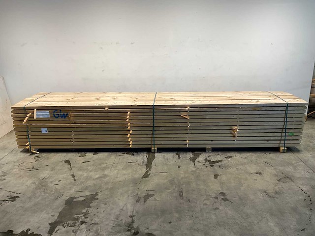 Vuren balk 500x27x5,2 cm (54x) - afbeelding 1 van  2
