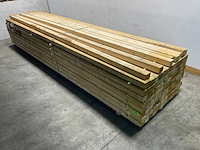 Vuren balk 500x9,6x7,6 cm (20x) - afbeelding 1 van  7
