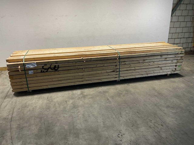 Vuren balk 500x9,6x7,6 cm (21x) - afbeelding 2 van  7