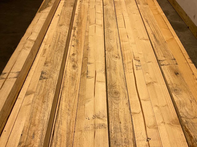 Vuren balk 500x9,6x7,6 cm (21x) - afbeelding 2 van  3