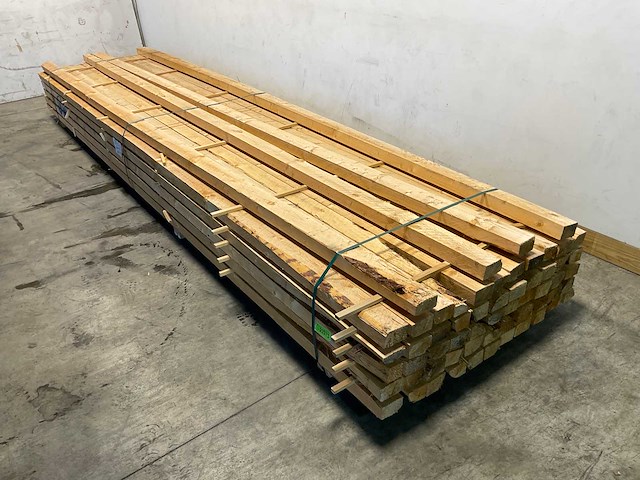 Vuren balk 500x9,8x5,8 cm (57x) - afbeelding 1 van  6