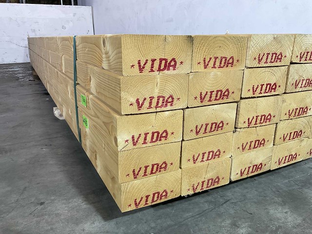 Vuren balk 510x19,5x9,5 cm (5x) - afbeelding 3 van  3