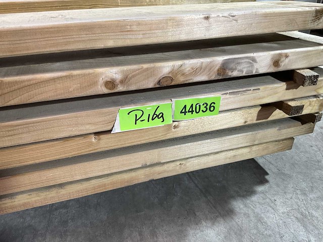 Vuren balk 540x17x3,8 cm (10x) - afbeelding 3 van  3