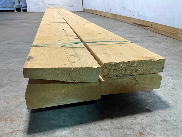 Vuren balk 660x29x7 cm (3x) - afbeelding 7 van  8