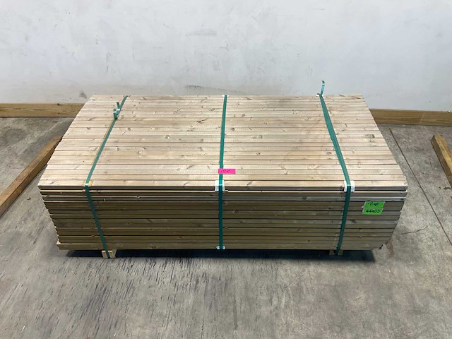 Vuren balk geïmpregneerd 180x3,8x3 cm (231x) - afbeelding 1 van  6