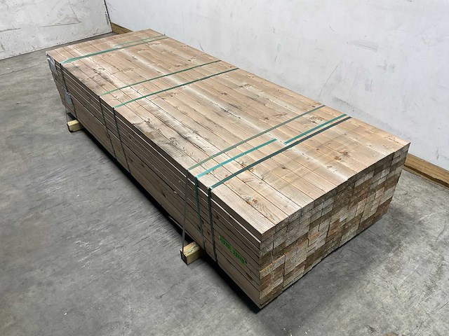 Vuren balk geschaafd - 270x7x4,4 cm (129x) - afbeelding 1 van  8