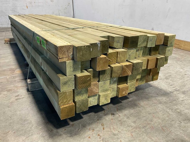 Vuren balk geschaafd - 270x7x7 cm (52x) - afbeelding 4 van  6