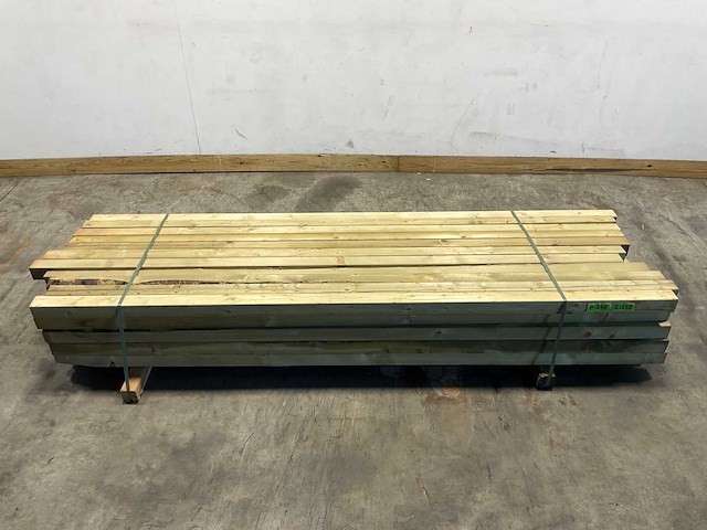 Vuren balk geschaafd - 270x7x7 cm (52x) - afbeelding 2 van  8
