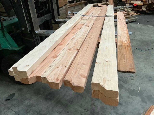 Vuren balk geschaafd - 280x12x4,5 cm (7x) - afbeelding 4 van  7